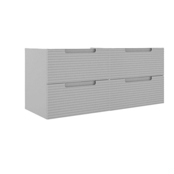 Adema Prime Balance Wastafelonderkast - 120x55x44.9cm - 4 lades - Geintegreerde greep - MDF - mat greige (grijs) 70294_2x