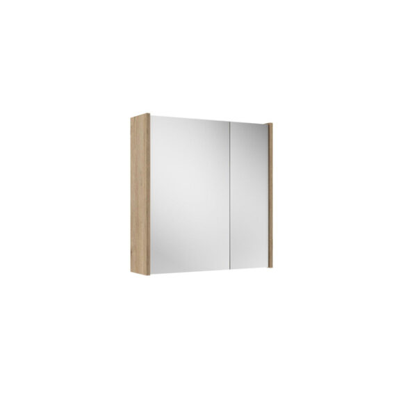 Adema Spiegelkast - 60x63x16cm - inclusief zijpanelen - eiken SW812066/SW812072