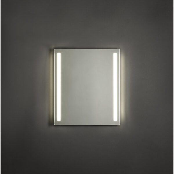 Adema Squared badkamerspiegel 60x70cm met verlichting links en rechts LED met spiegelverwarming en sensor schakelaar NAA002-N45A-60