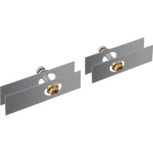 AXOR bevestigingset voor rail dubbelzijdig glas chroom 42841000