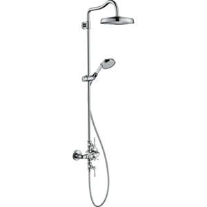 AXOR Montreux showerpipe: met douchekraan thermostatisch met 1 jet hoofddouche met hoofddouche Ø24cm chroom 16572000