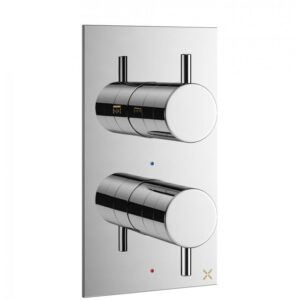 Crosswater MPRO douchekraan - inbouw - verticaal - chroom sw385370/sw385437