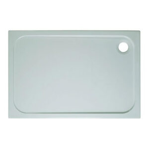 Crosswater Shower Tray douchebak 90x150x4.5cm met antikalkbehandeling stone resin wit SR0R91500