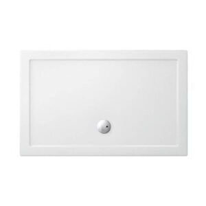 Crosswater Showertray douchebak 120x80x4cm rechthoek wit ST0R81200