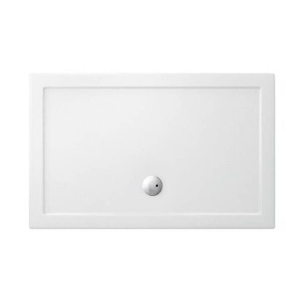 Crosswater Showertray douchebak 120x80x4cm rechthoek wit ST0R81200