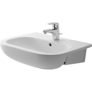 Duravit D Code halfinbouwwastafel inclusief bevestiging 55x44cm 1 kraangat wit 0339550000