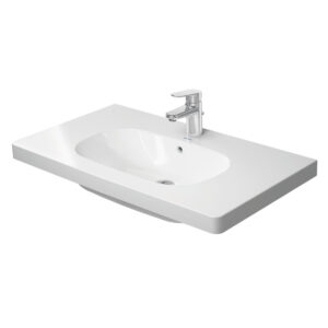 Duravit D code meubelwastafel 85x48cm 1x kraangat met overloop wit 03428500002