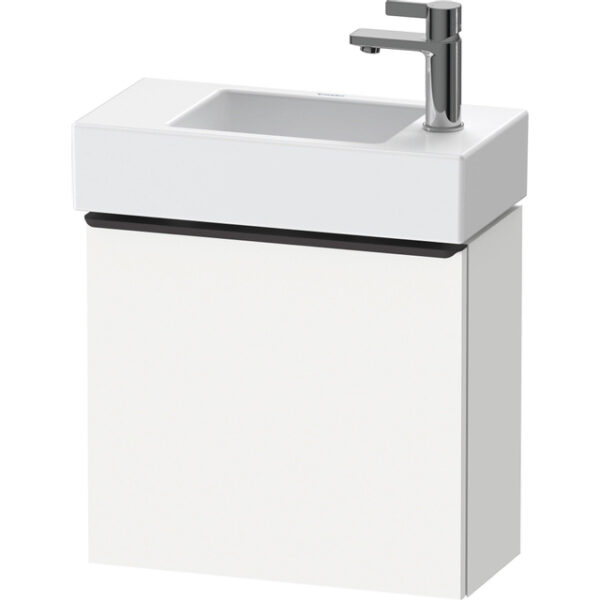 Duravit D-Neo wastafelonderkast 48.4x44x22.2cm Linksdraaiend 1 deur wit Mat de4219l1818