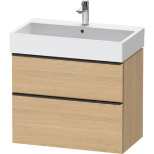 Duravit D-Neo wastafelonderkast 78.4x62.5x44.2cm 2 lades Natuur eiken Mat de437303030