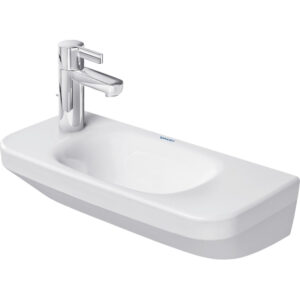 Duravit DuraStyle fontein met overloop zonder kraangat 50x22cm met wondergliss wit 07135000001