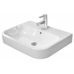 Duravit Happy d.2 opzetwastafel 60x40cm met kraangat en overloop wit 2315600000