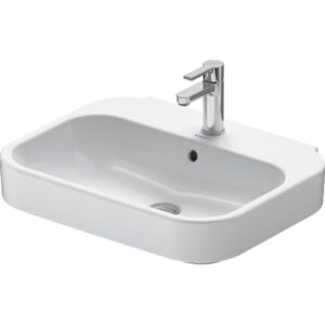 Duravit Happy d.2 wastafel 60x47.5cm 1 kraangat met overloop wit 2316600000