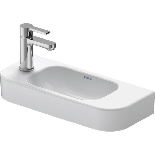 Duravit HappyD 2 fontein met overloop met kraangat links 50x22cm wit 0711500009