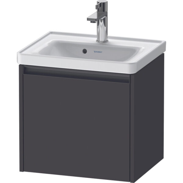 Duravit Ketho 2 wastafelonderbouwkast met 1 lade 48.4x37.5x44cm met greep antraciet grafiet supermat K25080080800000