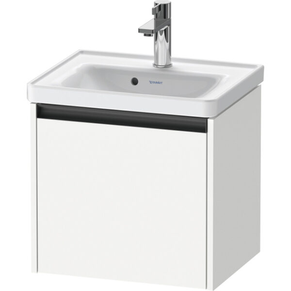 Duravit Ketho 2 wastafelonderbouwkast met 1 lade 48.4x37.5x44cm met greep antraciet wit mat K25080018180000