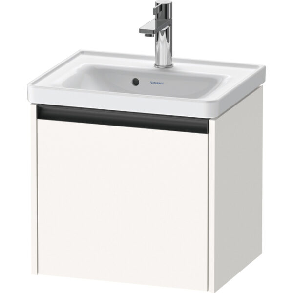 Duravit Ketho 2 wastafelonderbouwkast met 1 lade 48.4x37.5x44cm met greep antraciet wit supermat K25080084840000