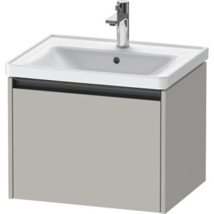 Duravit Ketho 2 wastafelonderbouwkast met 1 lade 58.4x45.5x44cm met greep antraciet betongrijs mat K25081007070000