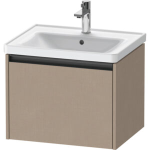 Duravit Ketho 2 wastafelonderbouwkast met 1 lade 58.4x45.5x44cm met greep antraciet Linnen mat K25081075750000