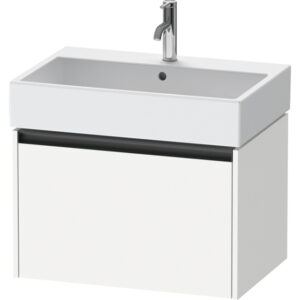 Duravit Ketho 2 wastafelonderbouwkast met 1 lade 68.4x46x44cm met greep antraciet wit mat K25076018180000