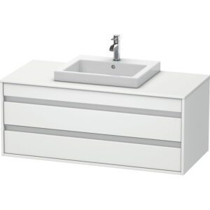 Duravit Ketho Wastafelonderkast 120x55.1x49.6cm Standaard greep met softclose spaanplaat wit Mat KT675601818