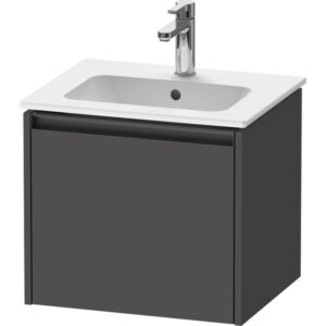 Duravit Ketho.2 wastafelonderkast 51x42x44cm geschikt voor 1 waskom Spaanplaat Grafiet Mat K25061049490000