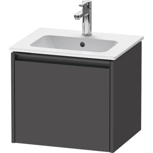 Duravit Ketho.2 wastafelonderkast 51x42x44cm geschikt voor 1 waskom Spaanplaat Grafiet Mat K25061049490000