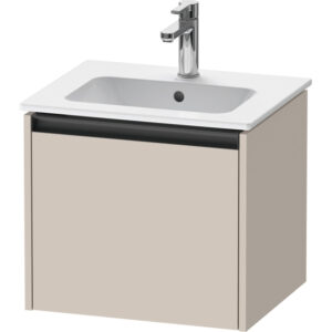 Duravit Ketho.2 wastafelonderkast 51x42x44cm geschikt voor 1 waskom Spaanplaat Taupe Mat K25061091910000