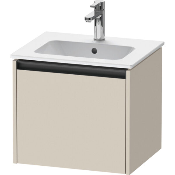 Duravit Ketho.2 wastafelonderkast 51x42x44cm geschikt voor 1 waskom Spaanplaat Taupe Mat K25061083830000