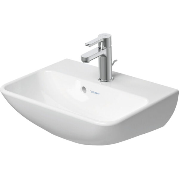 Duravit Me by starck fontein 450x155x320mm z/krgat met overloop wit 0719450010