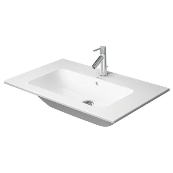 Duravit Me by starck wastafel 83x49cm 1 kraangat met overloop wit 2336830000