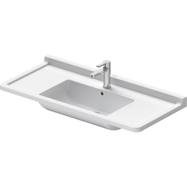 Duravit Philippe Starck 3 meubelwastafel 105x48.5cm met Wondergliss wit 03041000001