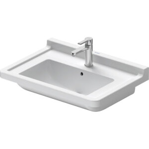 Duravit Philippe Starck 3 meubelwastafel 70x49cm met Wondergliss wit 03047000001