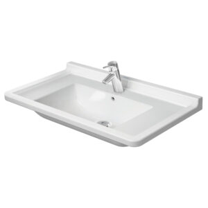 Duravit Philippe Starck 3 meubelwastafel 85x48.5cm met Wondergliss wit 03048000001