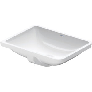 Duravit Philippe Starck 3 onderbouwwastafel zonder kraangat 49x36cm met Wondergliss wit 03054900001