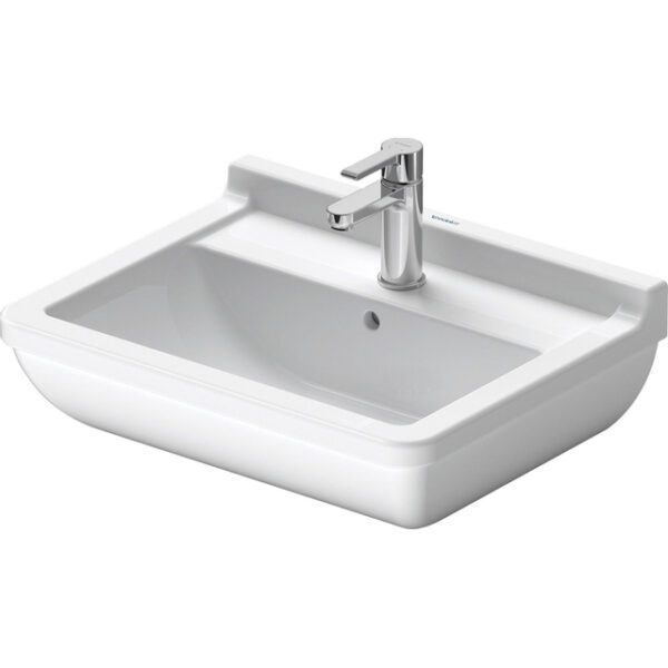 Duravit Philippe Starck 3 wastafel 55x42cm Wondergliss wit 3005500001