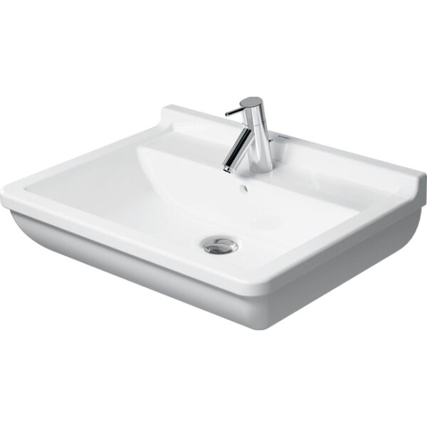 Duravit Philippe Starck 3 wastafel 65x48cm Wondergliss wit 03006500001