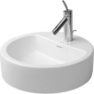 Duravit Philippe Starck opbouwwastafel met kraangat zonder overloop 48cm wit 0446480000