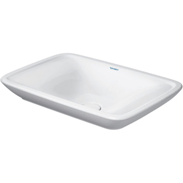 Duravit PuraVida opbouwwastafel met bevestiging en afvoer incl. keramische afdekkap 70x42cm wit 0369700000