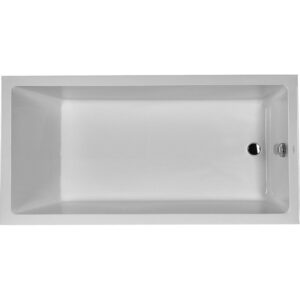 Duravit Starck 1 bad acryl rechthoekig met overloop met 1 rugsteun 180x90x46cm inbouw wit 700050000000000