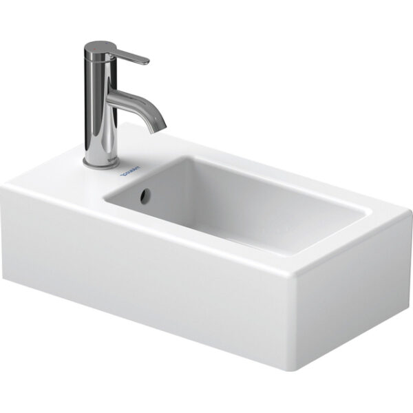 Duravit Vero fontein 25x45 cm. met overloop wit 0702250000