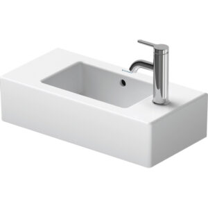 Duravit Vero fontein 50x25 cm met overloop kraangat kan links of rechts wit 0703500000