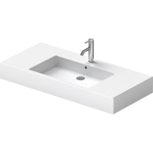 Duravit Vero meubelwastafel 105x49cm met 1 kraangat met Wondergliss wit 03291000001