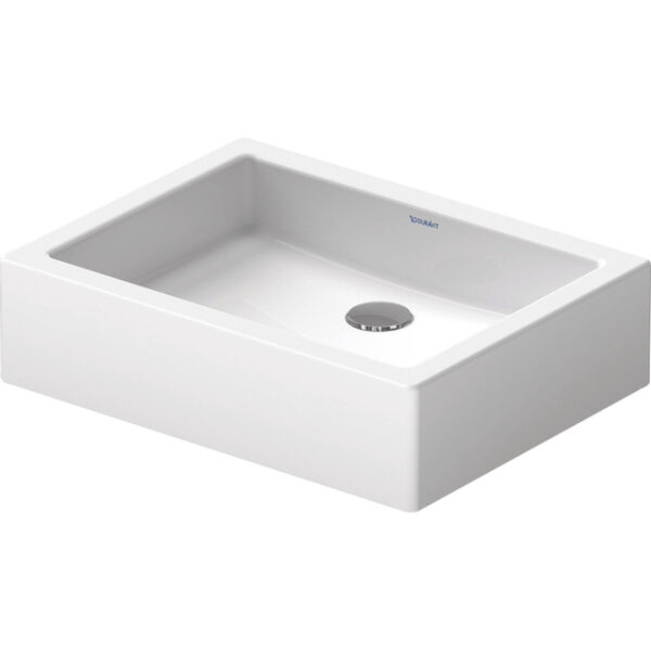 Duravit Vero opbouwwastafel onderzijde geslepen met bevestiging 50x38cm zonder overloop met wondergliss wit 04555000001