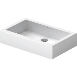 Duravit Vero opbouwwastafel onderzijde geslepen met bevestiging 60x38cm zonder overloop met wondergliss wit 04556000001