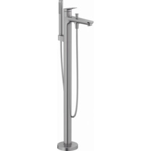 Duravit Wave Badmengkraan - vrijstaand - 2 functies - voorsprong 22.5cm - eengreeps - RVS geborsteld wa5250000070