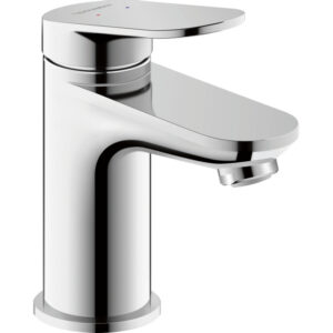 Duravit Wave Wastafelmengkraan - s-size - eengreeps - zonder waste - minusflow - voorsprong 9.5cm - chroom glans WA1012002010