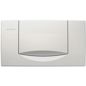 Geberit 200F bedieningplaat met frontbediening voor toilet 34x18.5cm wit 115.222.11.1