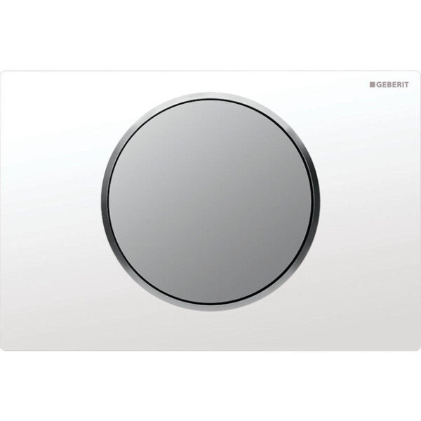 Geberit Sigma10 bedieningplaat met frontbediening voor toilet 24.6x16.4cm wit 115758KL5