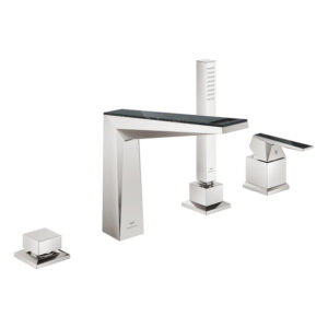 Grohe Allure brilliant private collection badrandcombinatie 4-gats v.noir supersteel 29527DC0