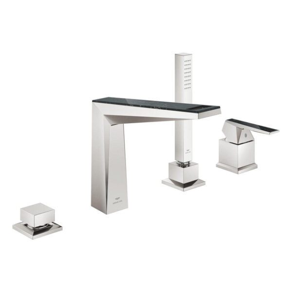 Grohe Allure brilliant private collection badrandcombinatie 4-gats v.noir supersteel 29527DC0